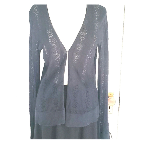 Ellen Tracy Sweaters - 3/$20 VTG ELLEN TRACY BLACK 100% SILK CARDIGAN